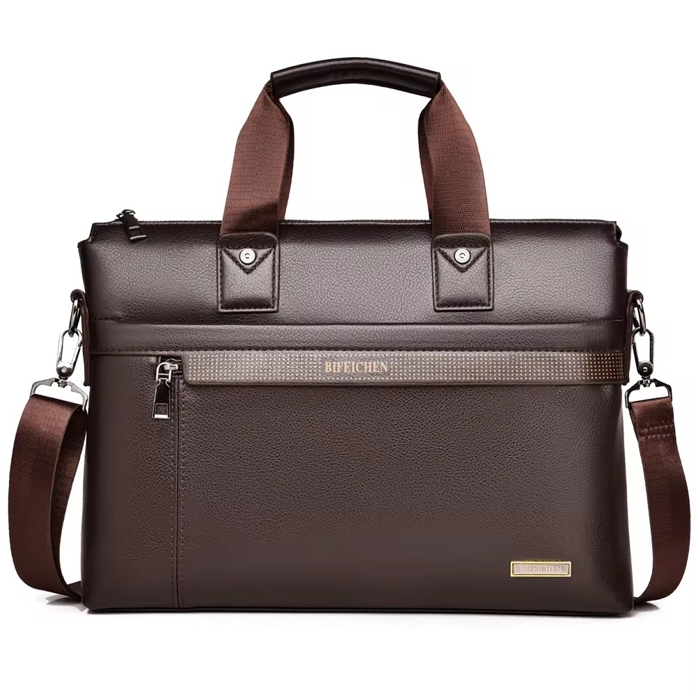 Leather Work Bag Mens - 2026 New Men Briefcase High Quality
