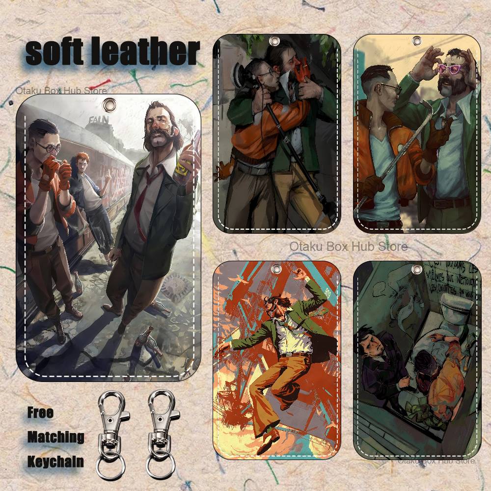 Leather Work Leather - Game D-Disco E-Elysiums Holder Keychain For