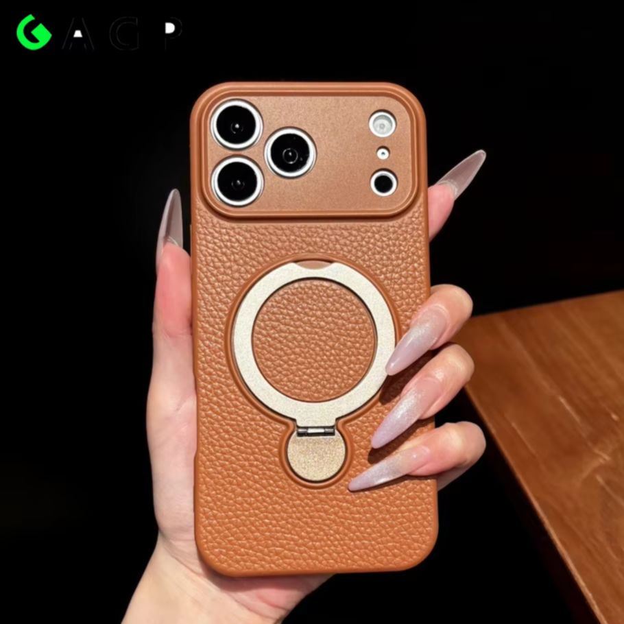 Leatherwork Drawing - 17pro max Luxury For Magsafe Magnetic