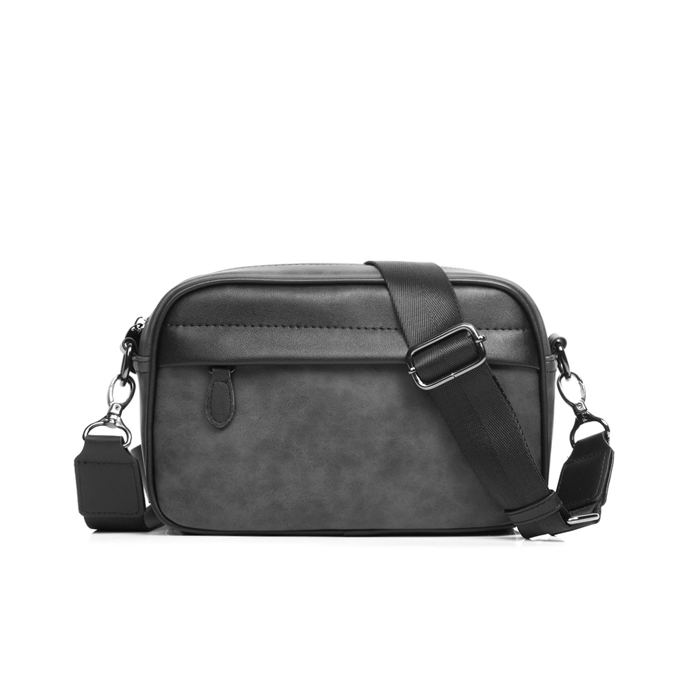 Leather Work Bag Mens - Men Classic Pattern Business Sling Bags