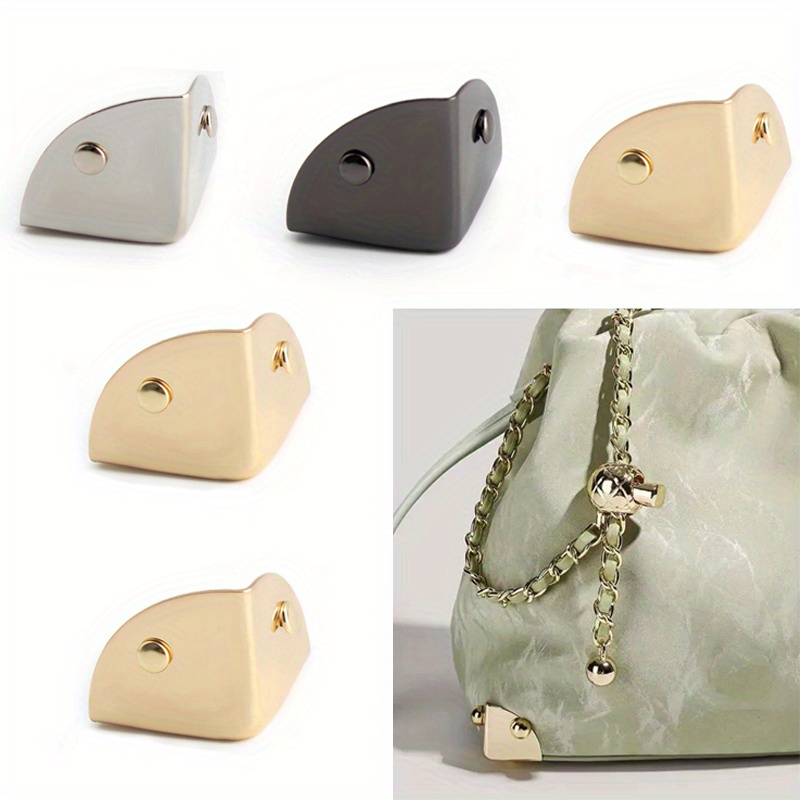 Leatherwork Hardware - 4PCS Metal Triangle Corner Protective Buckle