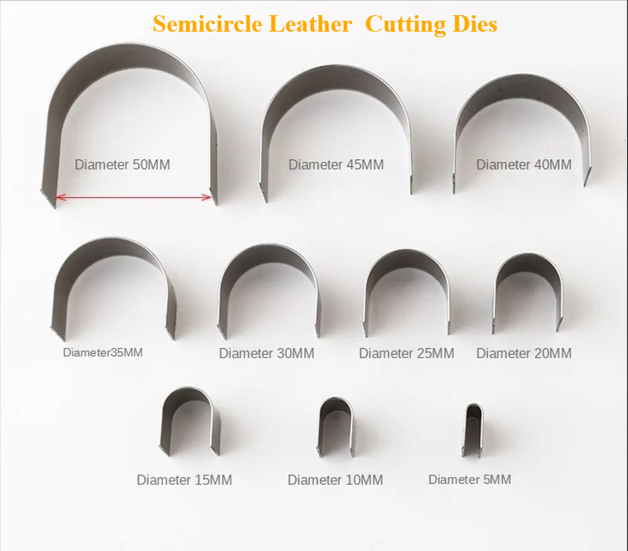10Pcs/Set Semicircle Leather C - Leathercraft Japan ulasan dan harga