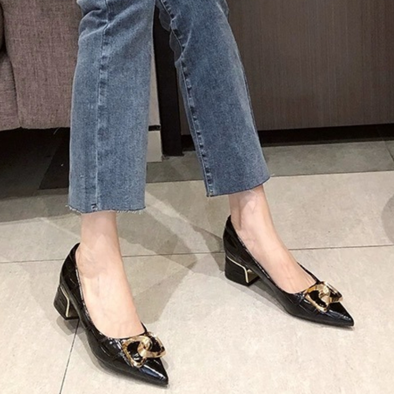 2025 Soft Leather Pointed Toe  - Leatherwork In French ulasan dan harga