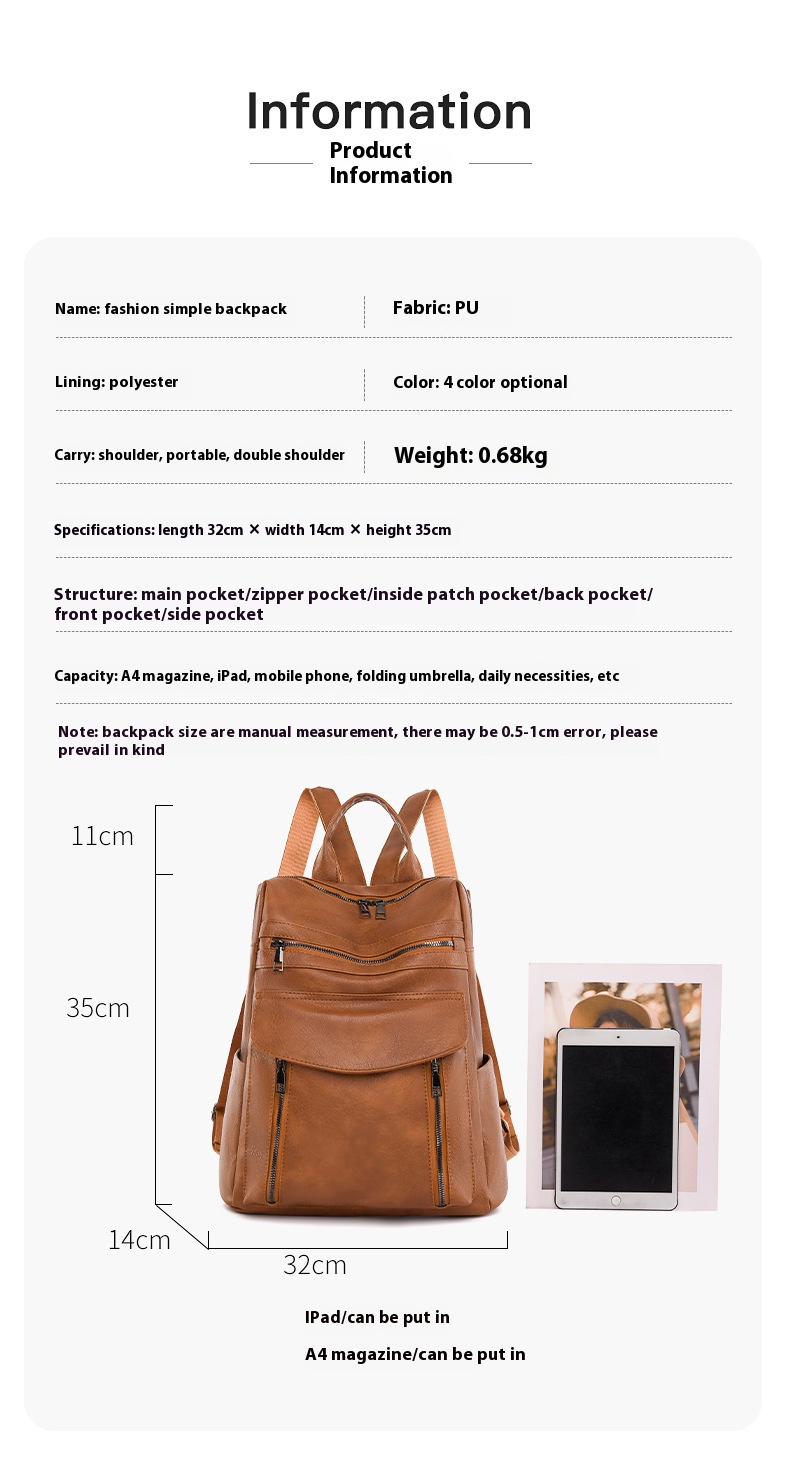 New Arrival Leather Laptop PU  - Leather Work Womens Backpack ulasan dan harga
