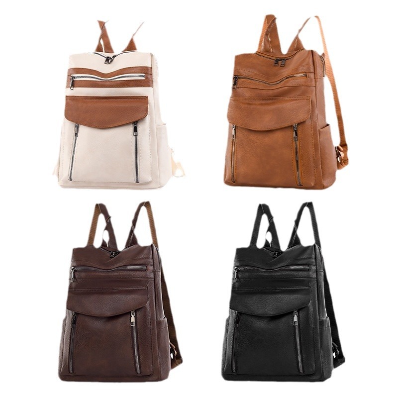 New Arrival Leather Laptop PU  - Leather Work Womens Backpack ulasan dan harga