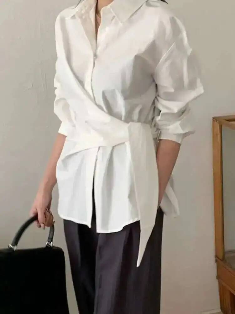 Style Temperament French Shirt - Leatherwork In French ulasan dan harga