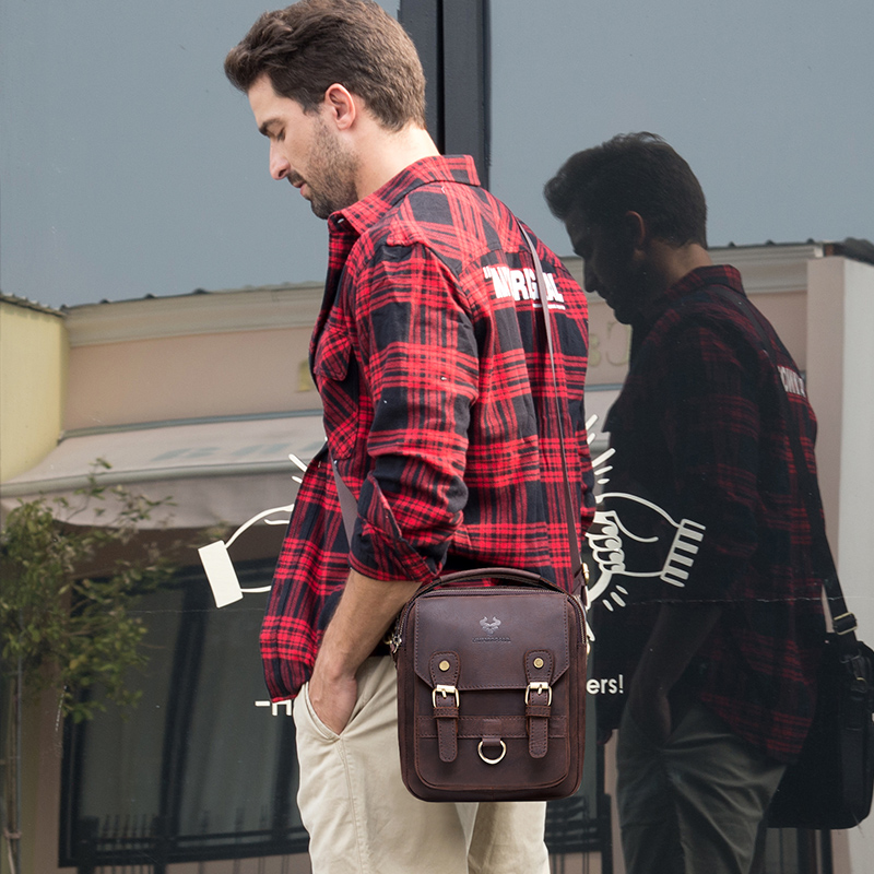 LAREET Men's Genuine Leather S - Leather Work Bag Mens ulasan dan harga