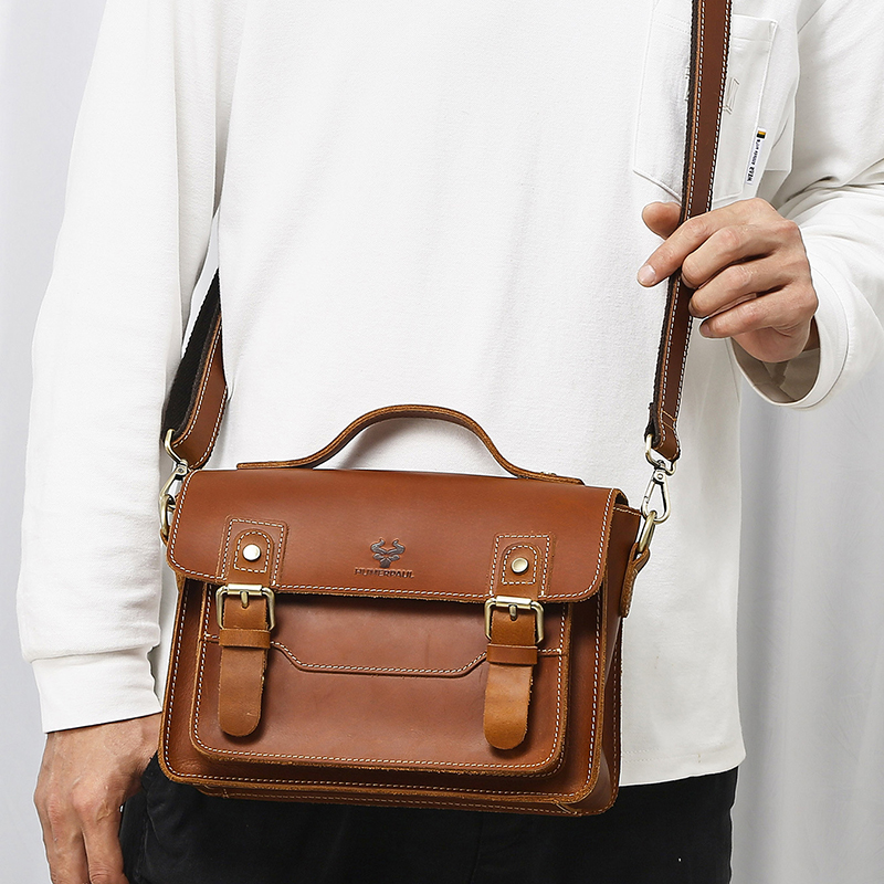 Men'S Shoulder Bag Top Layer G - Leather Work Bag Mens ulasan dan harga