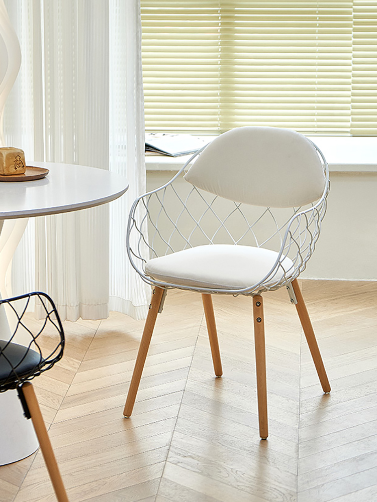 Creative Hollow Backrest Dinin - Leatherwork Table ulasan dan harga
