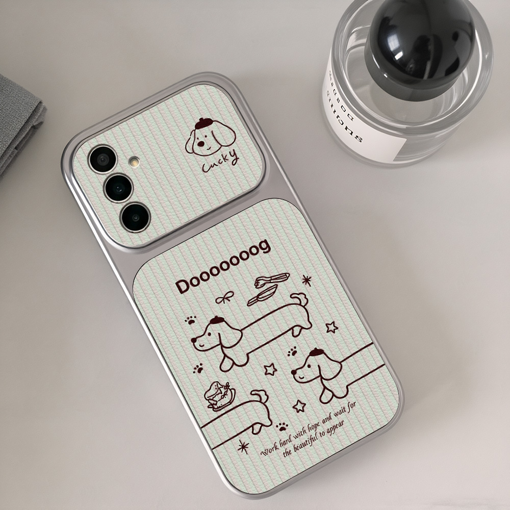 Cartoon Dachshund Phone Case F - Leatherwork Drawing ulasan dan harga