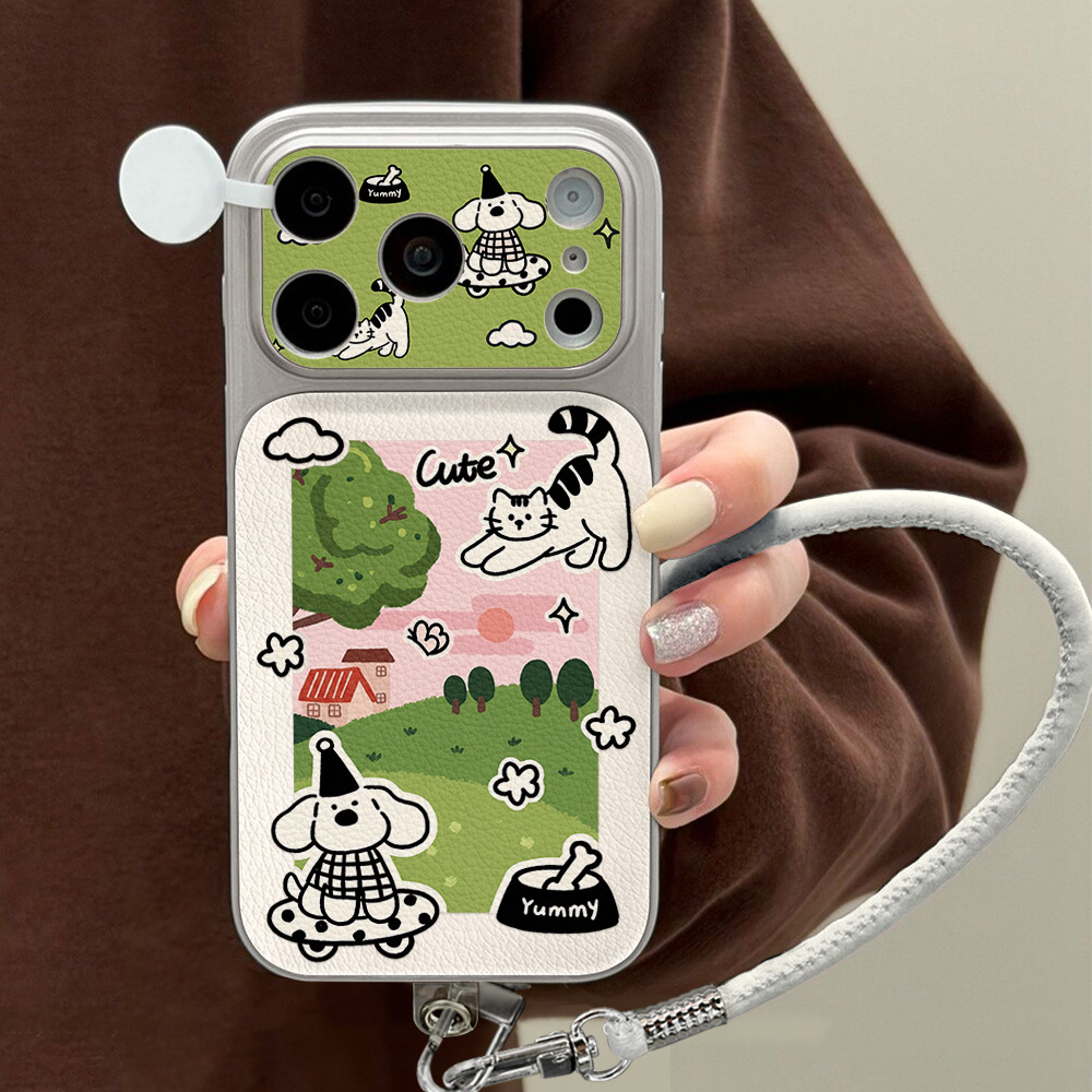 Cute Cartoon Animals Phone Cas - Leatherwork Drawing ulasan dan harga