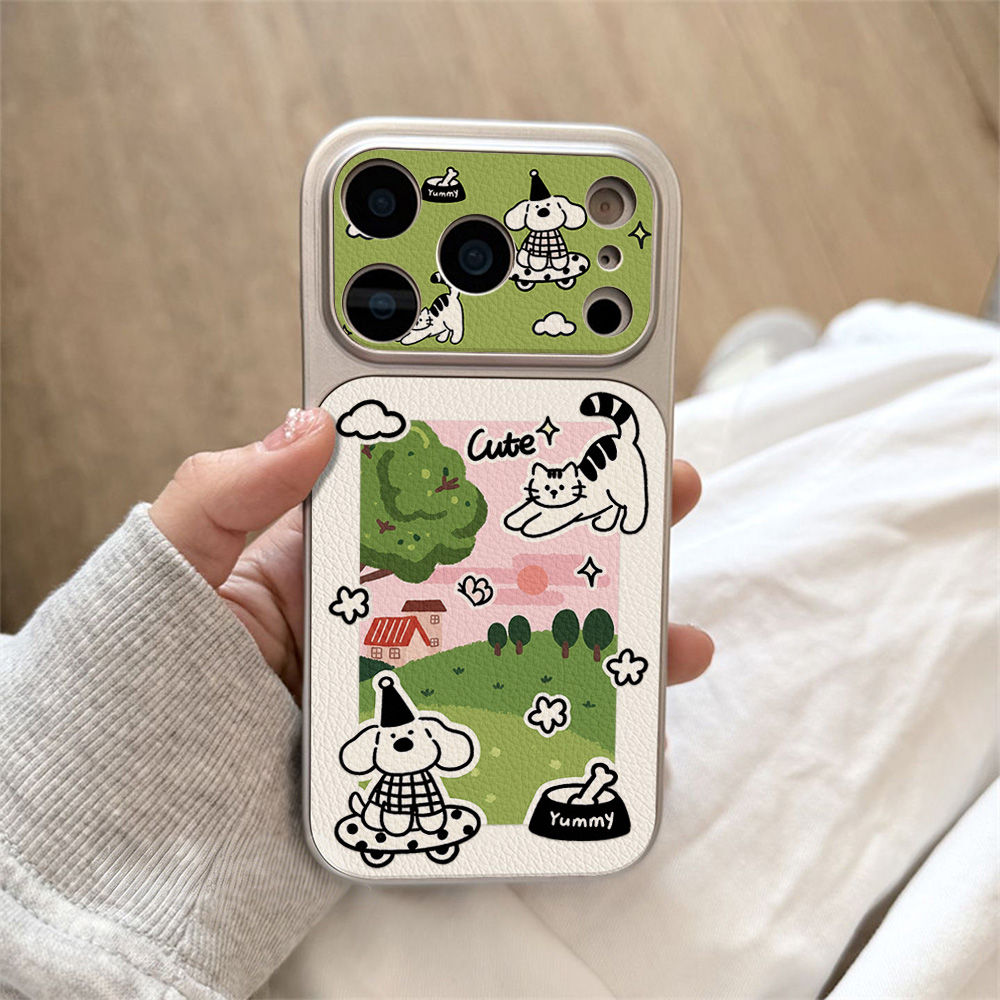 Cute Cartoon Animals Phone Cas - Leatherwork Drawing ulasan dan harga