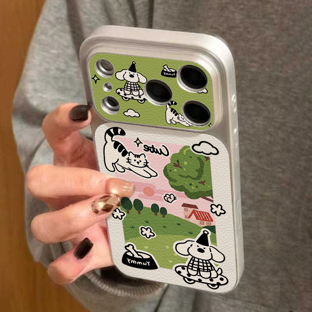 Cute Cartoon Animals Phone Cas - Leatherwork Drawing ulasan dan harga