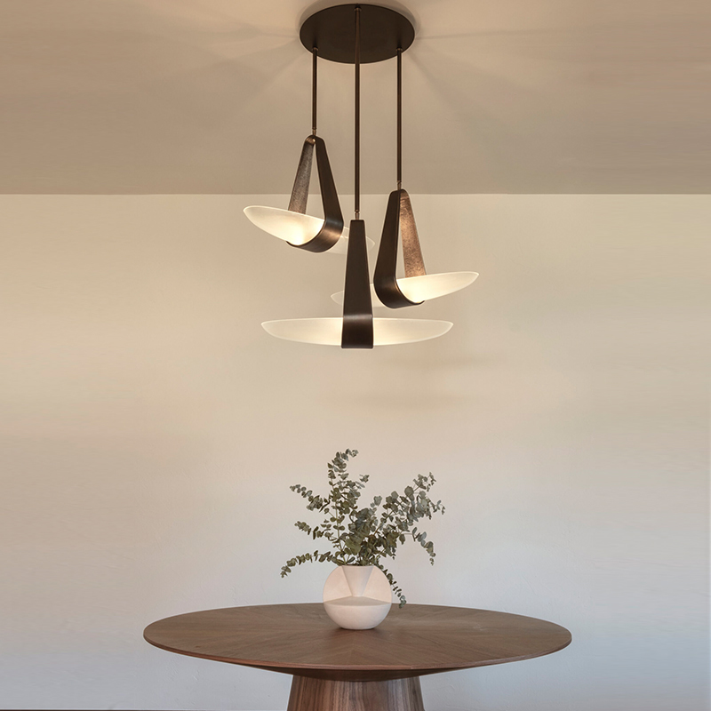 Nordic Designer Leather LED Ch - Leatherwork Desk ulasan dan harga