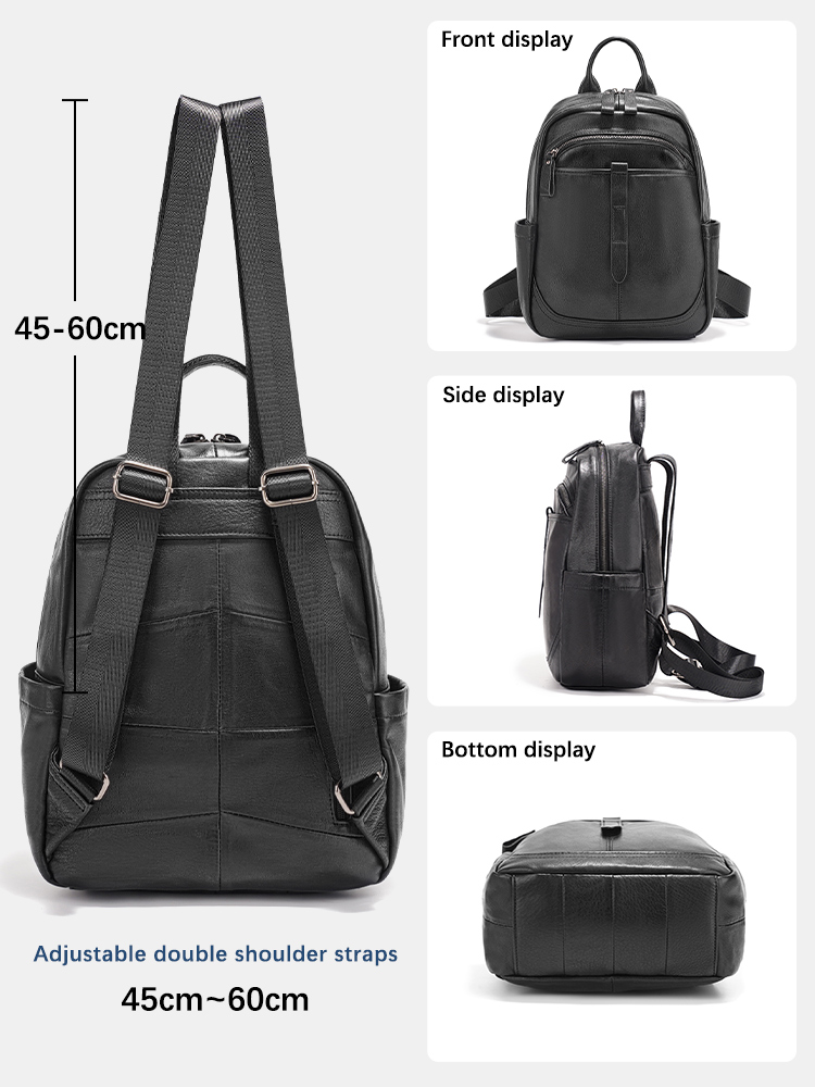 Zency Women's Genuine Leather  - Leather Work Womens Backpack ulasan dan harga