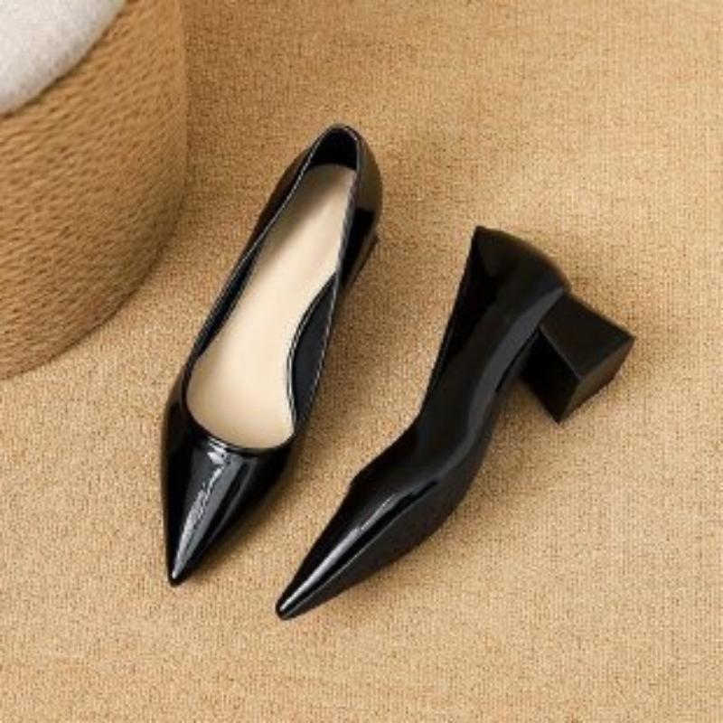 2026 Spring Autumn New Patent  - Leatherwork In French ulasan dan harga