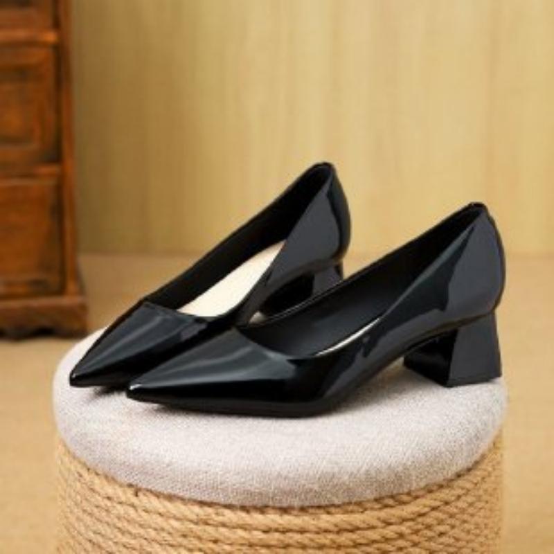 2026 Spring Autumn New Patent  - Leatherwork In French ulasan dan harga