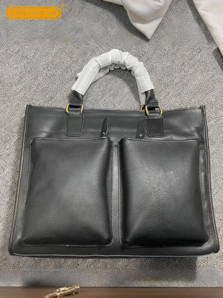 Vintage Cowskin Mens Briefcase - Leather Work Bag Mens ulasan dan harga
