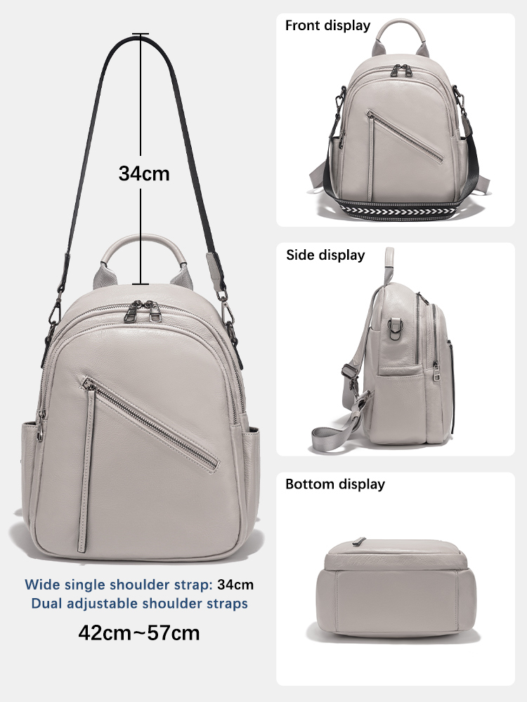 Zency Women's Genuine Leather  - Leather Work Womens Backpack ulasan dan harga