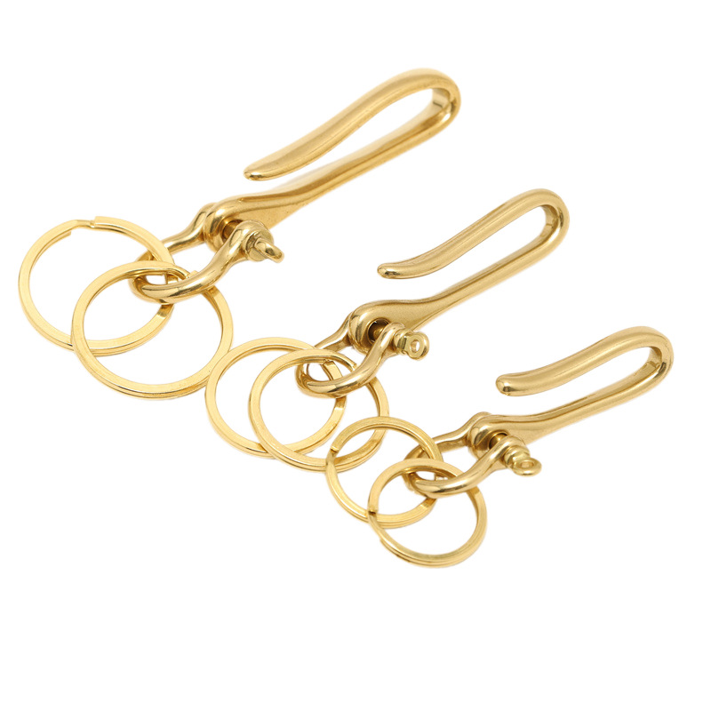 Brass Cloth Hook U-Shaped Key  - Leatherwork Hardware ulasan dan harga