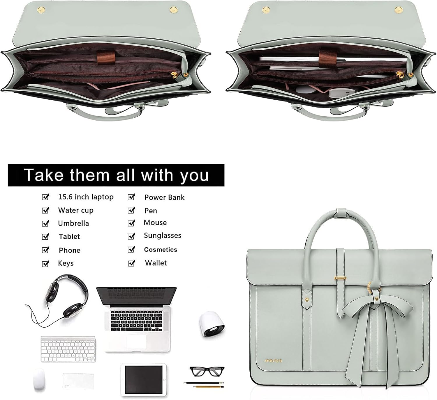 Laptop Bag Women's Handbag 13  - Leather Work Womens Backpack ulasan dan harga