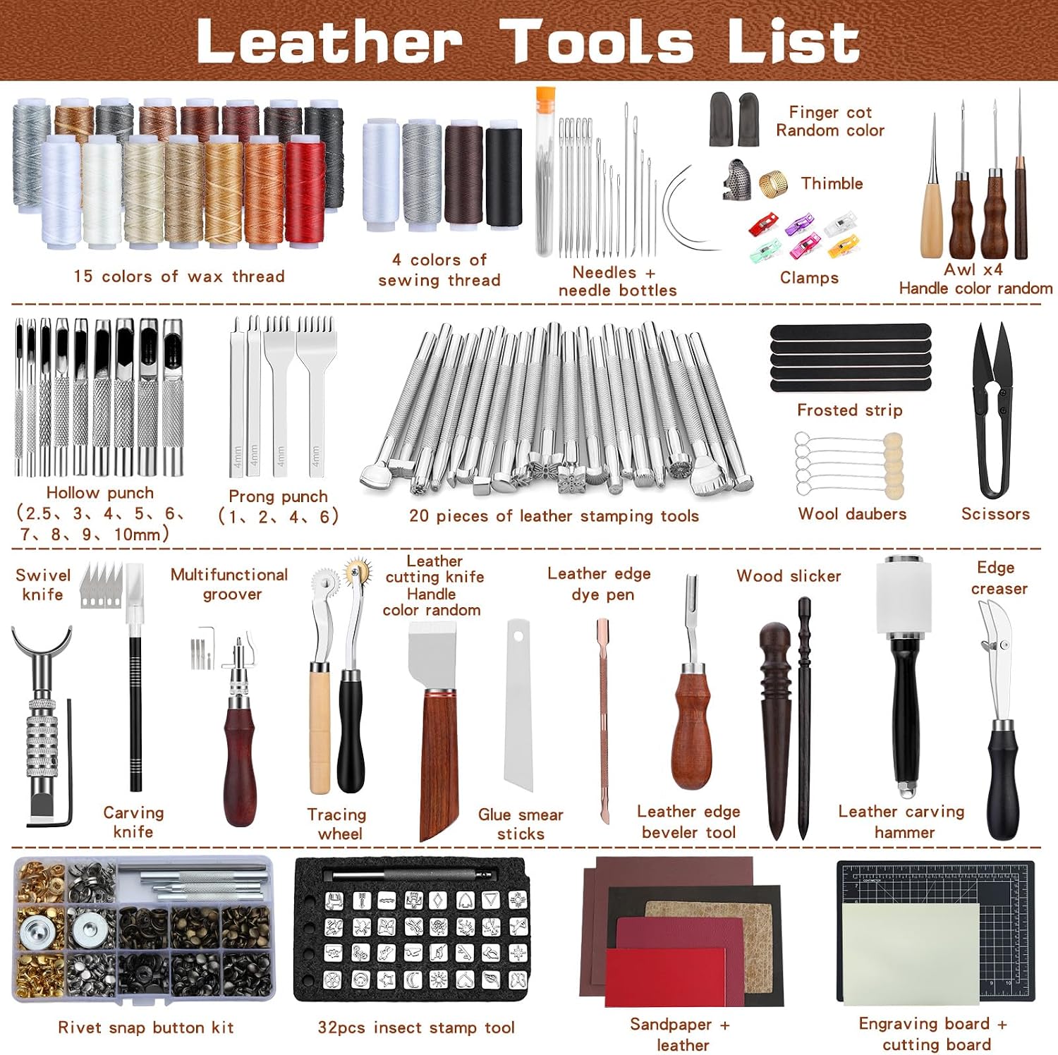Leather Tooling Kit Leather Cr - Leather Work Leather ulasan dan harga