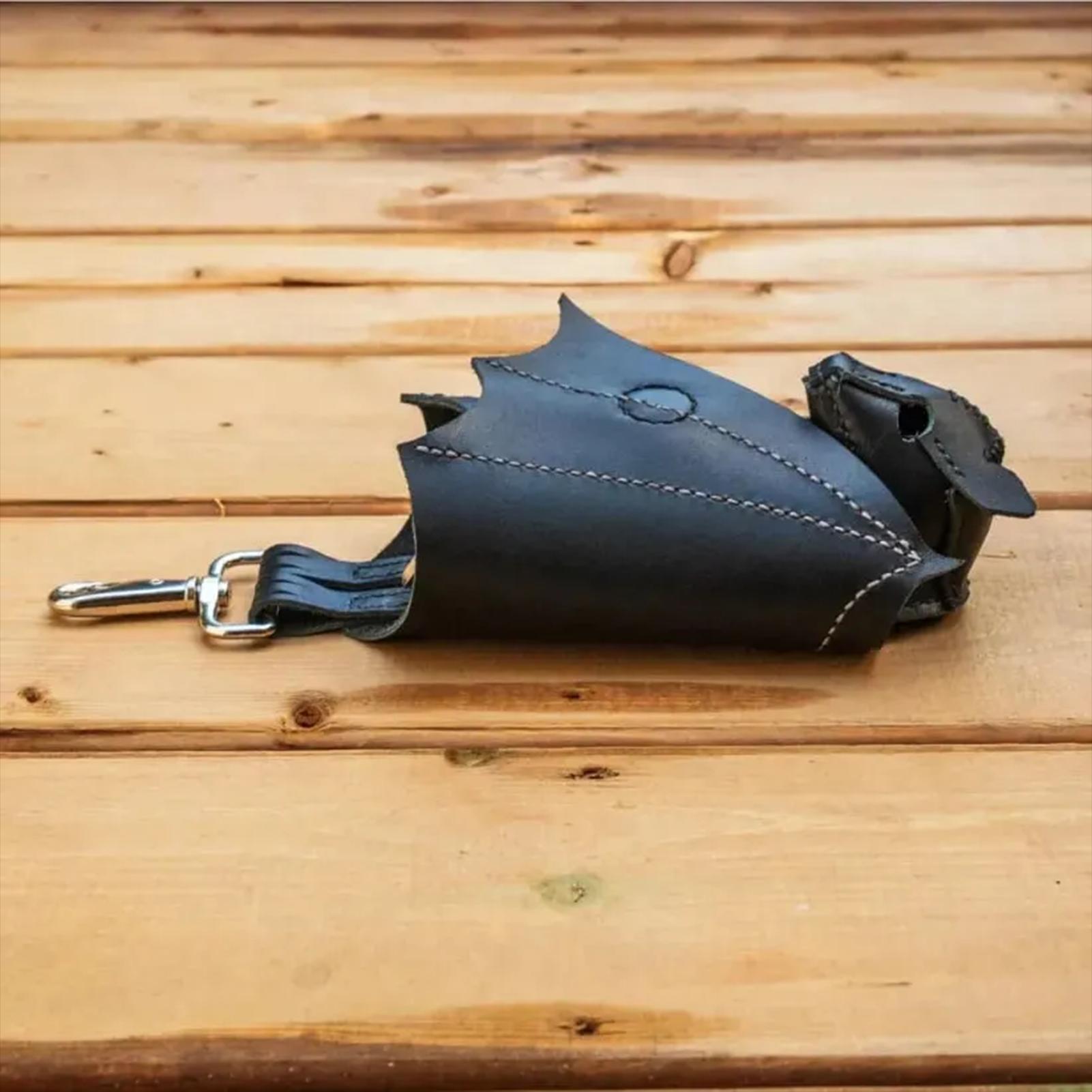 Coin Purse PU Leather Bat Goth - Leather Work Bag Mens ulasan dan harga