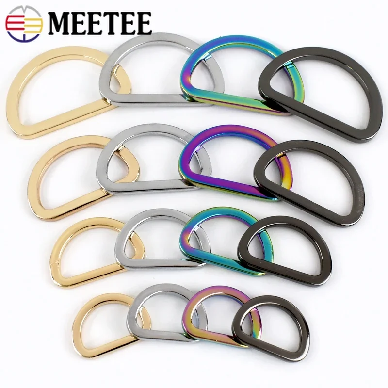 50Pcs 16-38mm D Rings Metal Bu - Leatherwork Hardware ulasan dan harga