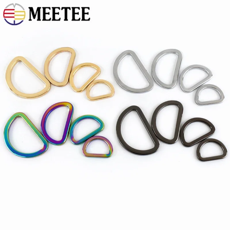 50Pcs 16-38mm D Rings Metal Bu - Leatherwork Hardware ulasan dan harga