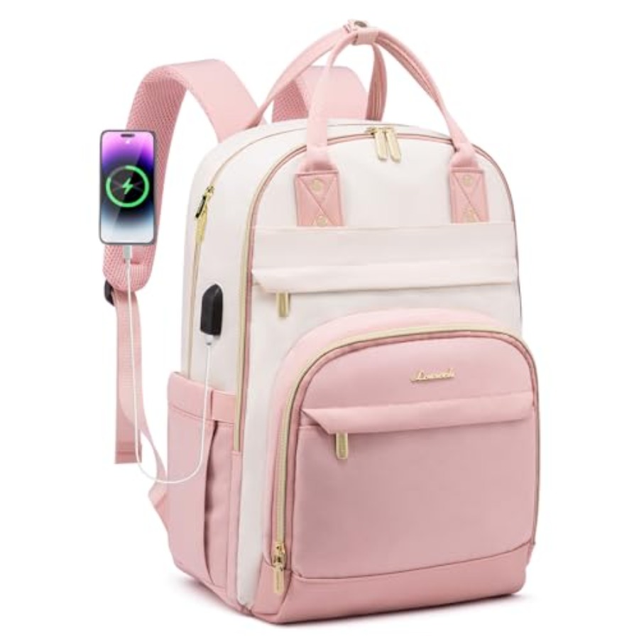 Backpack for Women, Laptop Bac - Leather Work Womens Backpack ulasan dan harga