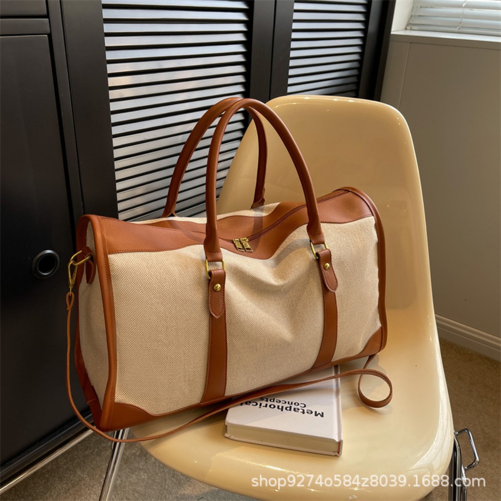 2026 Vintage Canvas & PU Leath - Leather Work Duffle ulasan dan harga