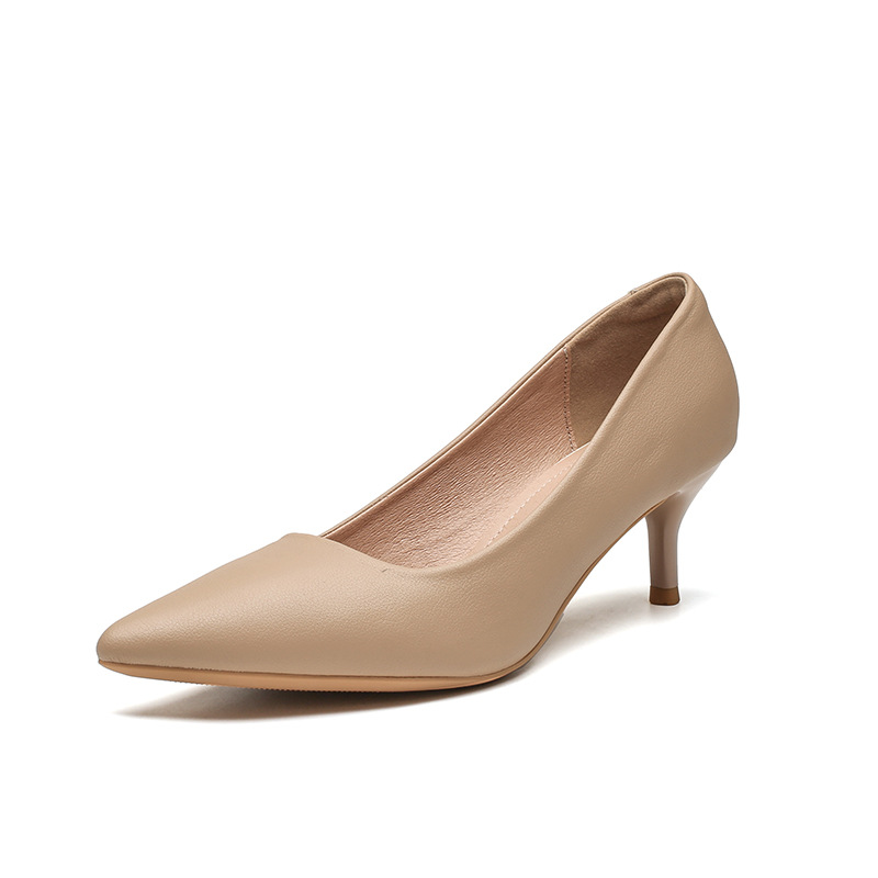 High-heeled women's slim heel  - Leatherwork In French ulasan dan harga