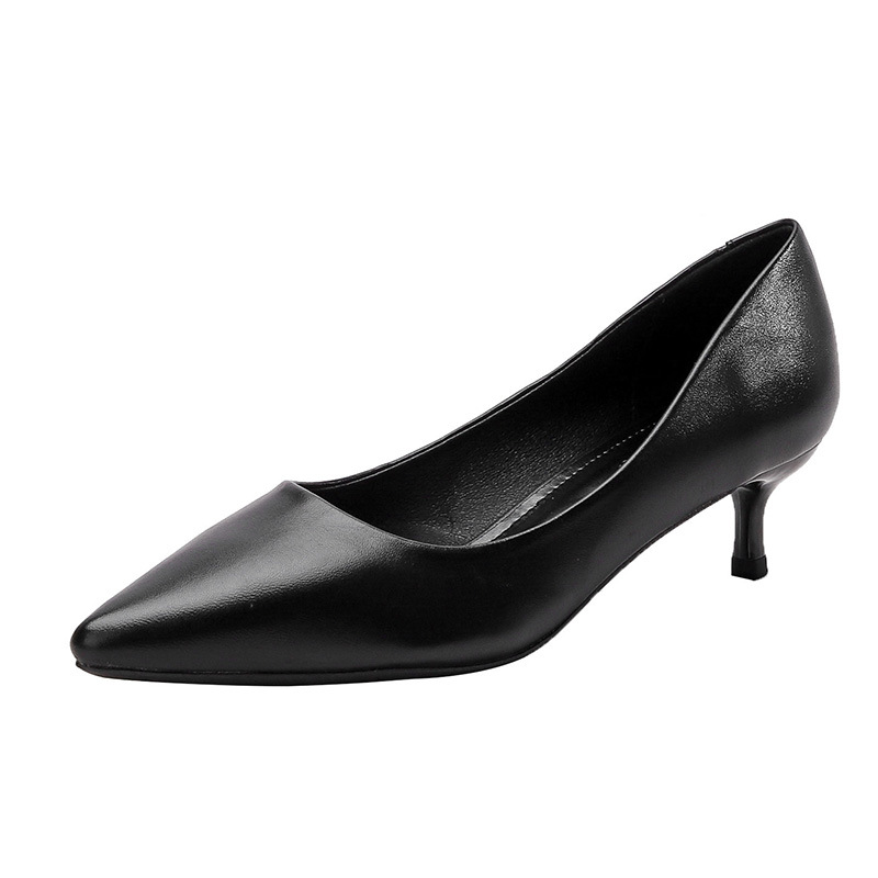 High-heeled women's slim heel  - Leatherwork In French ulasan dan harga