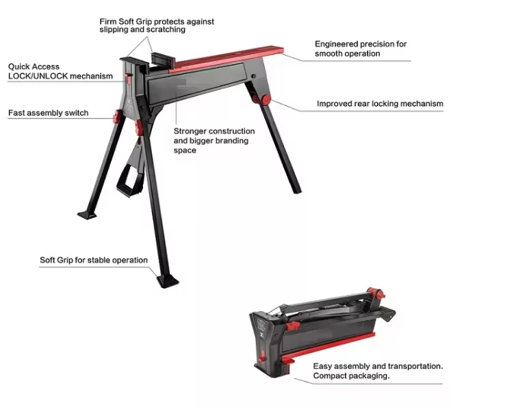 Folding Saw Horse Work Table P - Leatherwork Bench ulasan dan harga