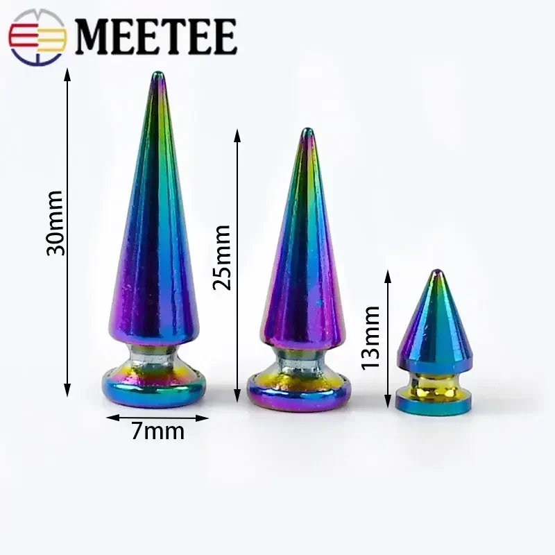 10/20Pcs Meetee Metal Rivets B - Leatherwork Hardware ulasan dan harga