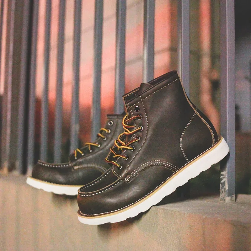 Genuine Leather Men's Boots Vi - Leather Work Organiser ulasan dan harga