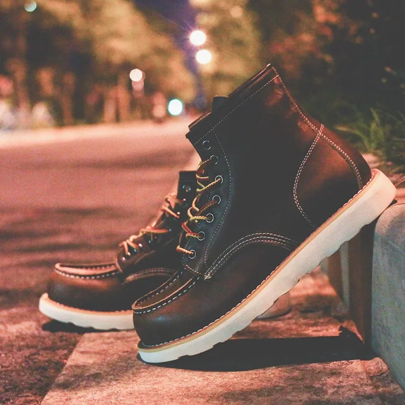 Genuine Leather Men's Boots Vi - Leather Work Organiser ulasan dan harga