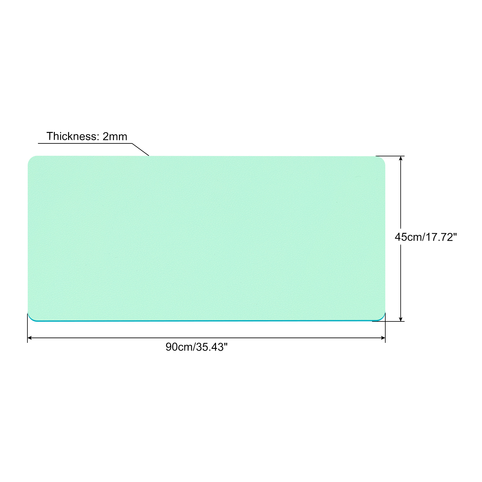 Office Desk Mat Protector PU L - Leatherwork Desk ulasan dan harga