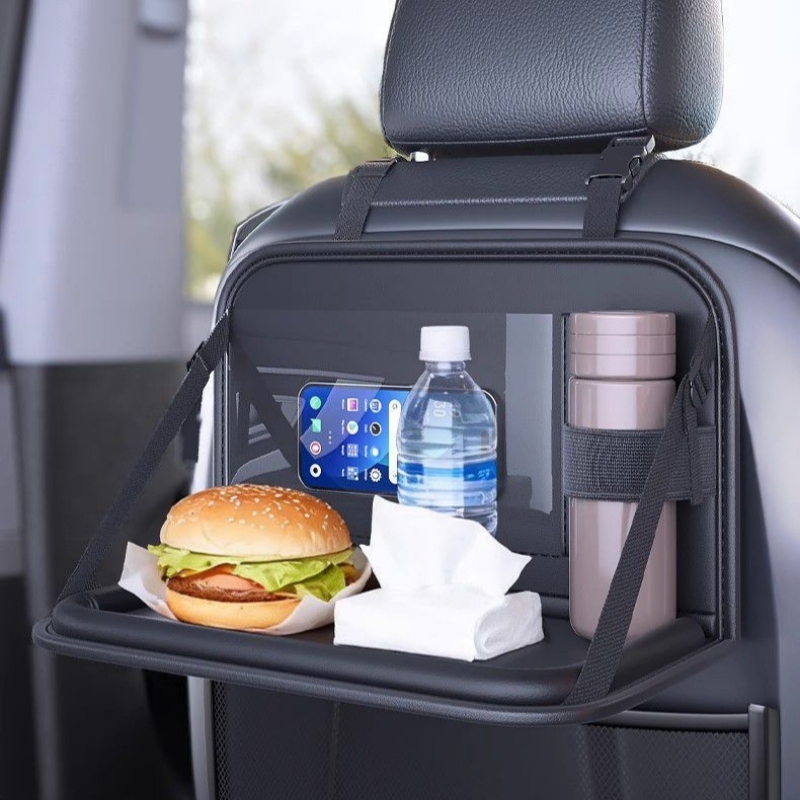 Car Seatback Organizer Foldabl - Leatherwork Desk ulasan dan harga