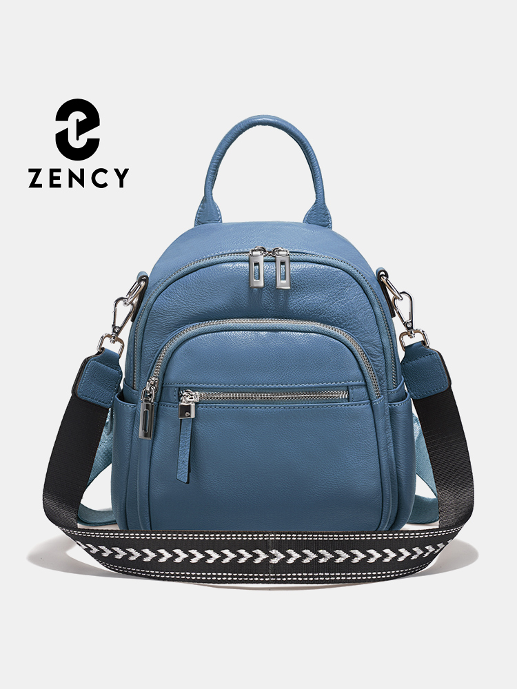 Zency Genuine Leather Small Ba - Leather Work Womens Backpack ulasan dan harga