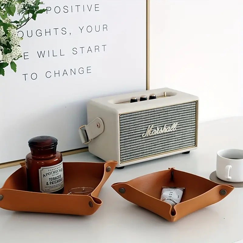 1PC 25X25CM Leather Tray Folda - Leatherwork Table ulasan dan harga