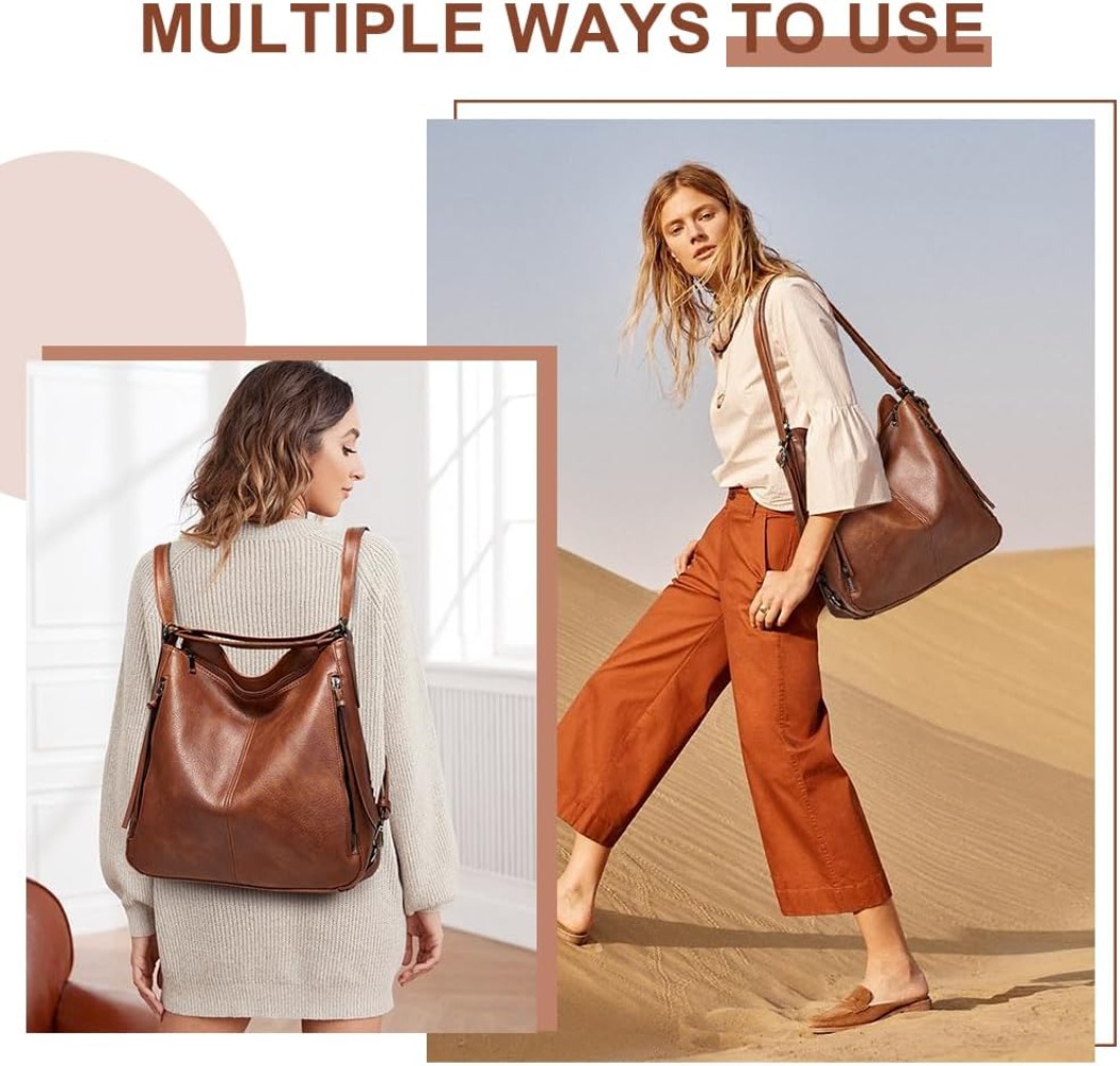 Luxury Women Tote Bag Handbags - Leather Work Womens Backpack ulasan dan harga