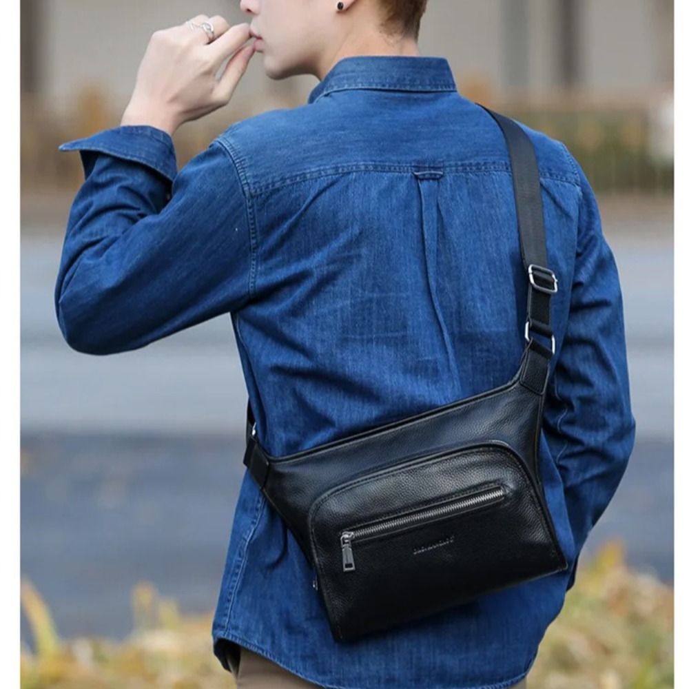 Leather new commercial waterpr - Leather Work Bag Mens ulasan dan harga