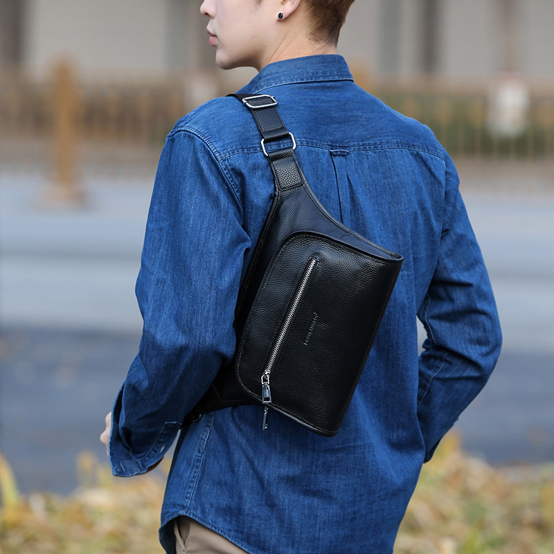Leather new commercial waterpr - Leather Work Bag Mens ulasan dan harga