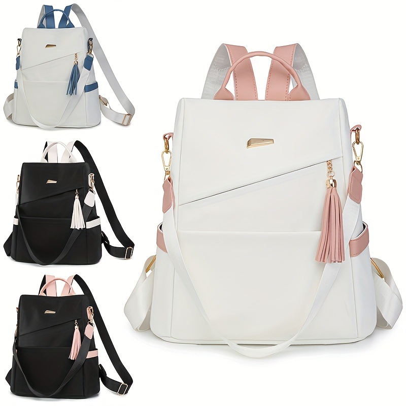 Fashionable Soft Leather Anti  - Leather Work Womens Backpack ulasan dan harga