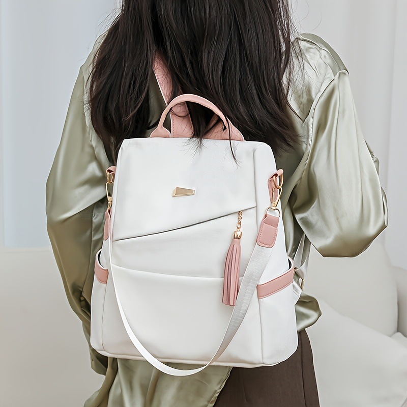 Fashionable Soft Leather Anti  - Leather Work Womens Backpack ulasan dan harga