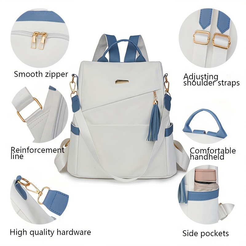 Fashionable Soft Leather Anti  - Leather Work Womens Backpack ulasan dan harga