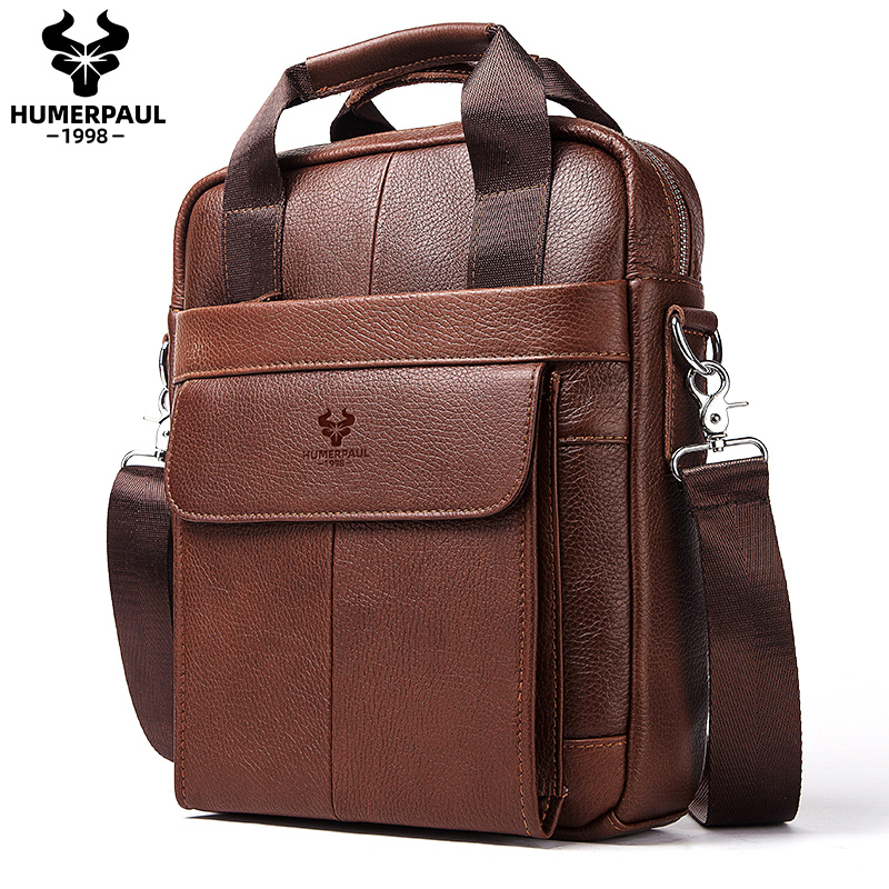 Durable Genuine Leather Bags f - Leather Work Bag Mens ulasan dan harga