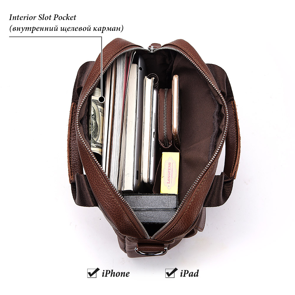 Durable Genuine Leather Bags f - Leather Work Bag Mens ulasan dan harga