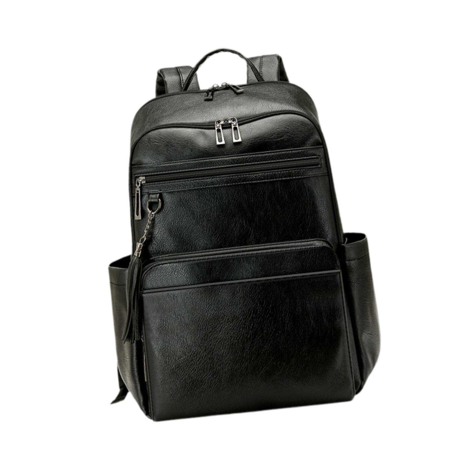 Premium PU Leather Womens Trav - Leather Work Womens Backpack ulasan dan harga